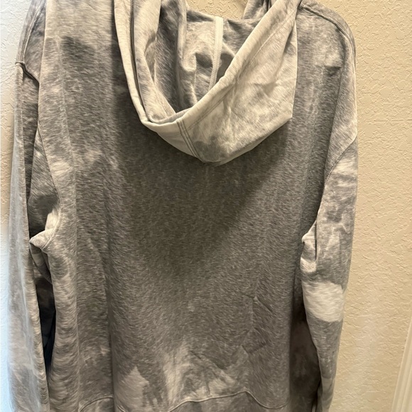 NIKE Womens size XL Dri-Fit Icon Clash Hoodie Cloud Grey Tie Dye Workout Outdoor - Picture 2 of 8